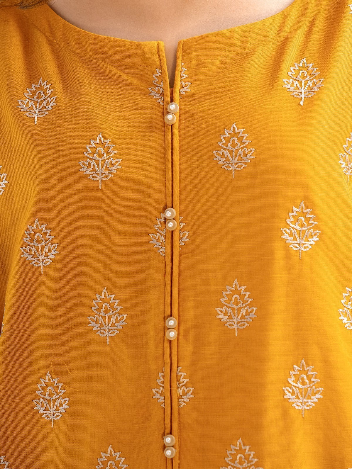 Edenrobe - Pret 2Pc Embroidered Khaddar Shirt Trouser - EWTKE23-69516ST