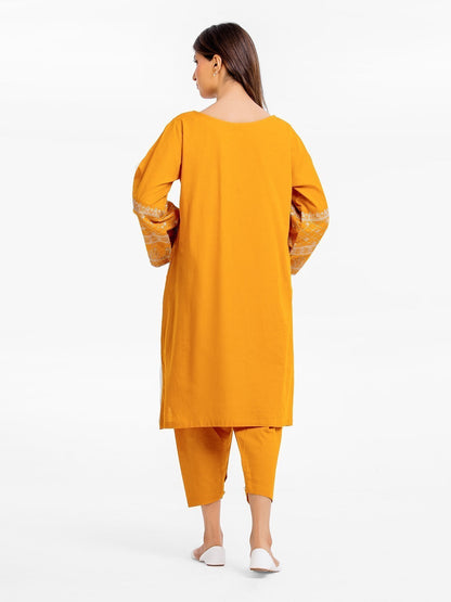 Edenrobe - Pret 2Pc Embroidered Khaddar Shirt Trouser - EWTKE23-69516ST