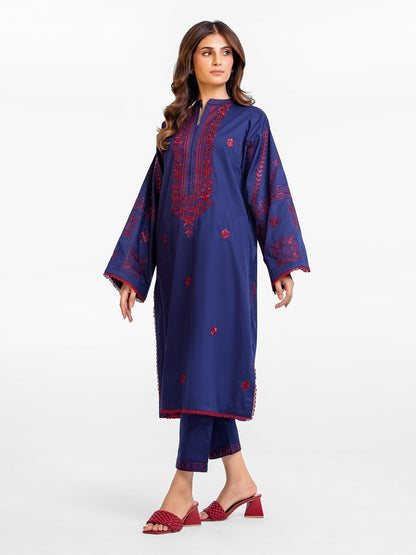 Edenrobe - Pret 2Pc Embroidered Cotton Satin Shirt Trouser - EWTKE23-69518ST