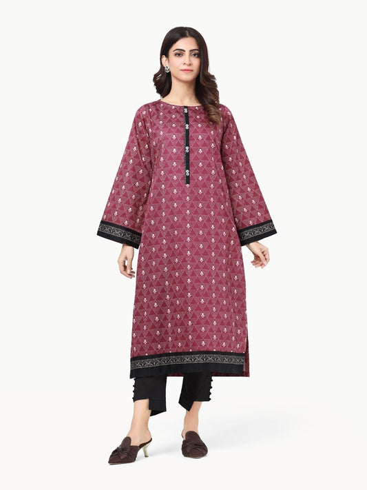 Edenrobe - Pret 1Pc Printed Khaddar Shirt - EWTKP22-68569