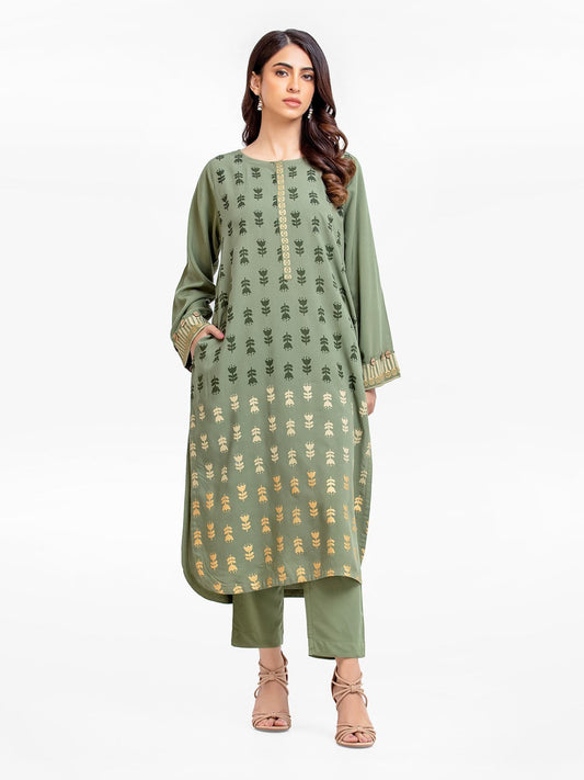 Edenrobe - Pret 2Pc Printed Viscose Shirt Trouser - EWTKP22-69194ST