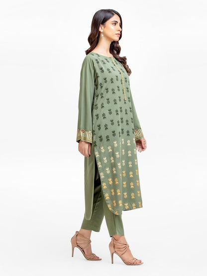 Edenrobe - Pret 2Pc Printed Viscose Shirt Trouser - EWTKP22-69194ST