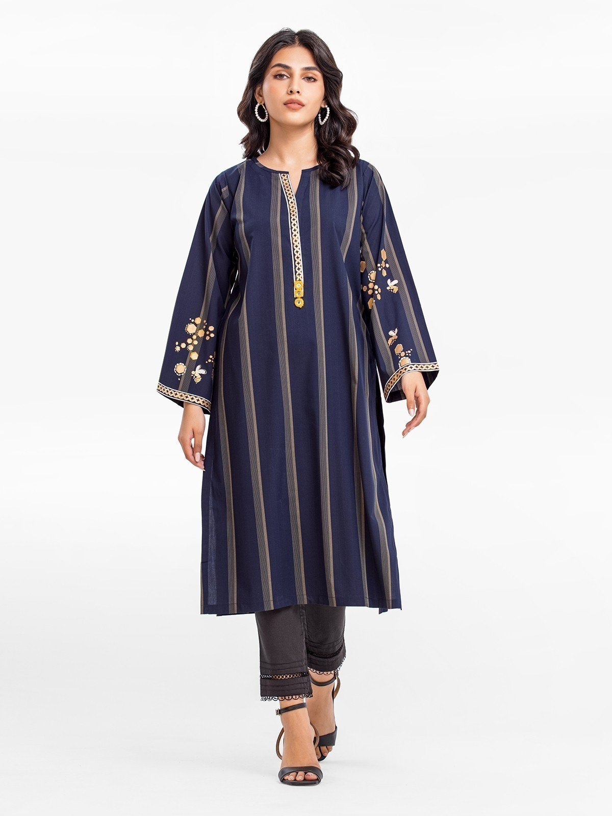 Edenrobe - Pret 1Pc Printed Viscose Shirt - EWTKP22-69215S