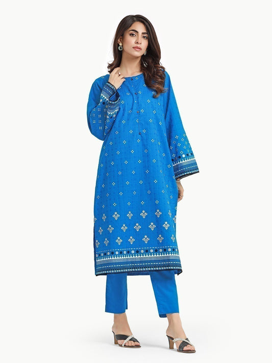 Edenrobe - Pret 2Pc Printed Dobby Shirt Trouser - EWTKP23-68240ST