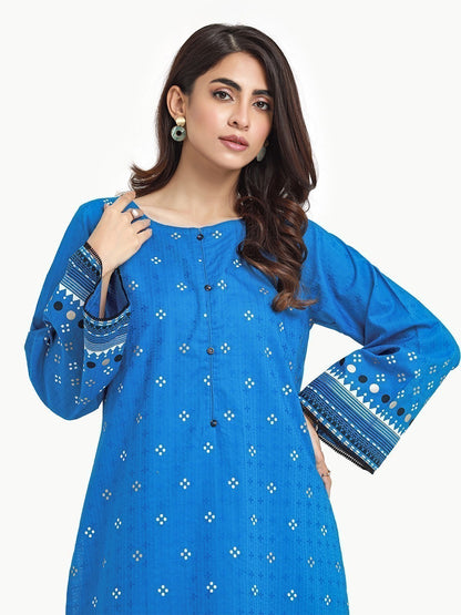 Edenrobe - Pret 2Pc Printed Dobby Shirt Trouser - EWTKP23-68240ST