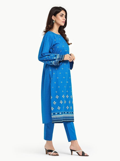 Edenrobe - Pret 2Pc Printed Dobby Shirt Trouser - EWTKP23-68240ST