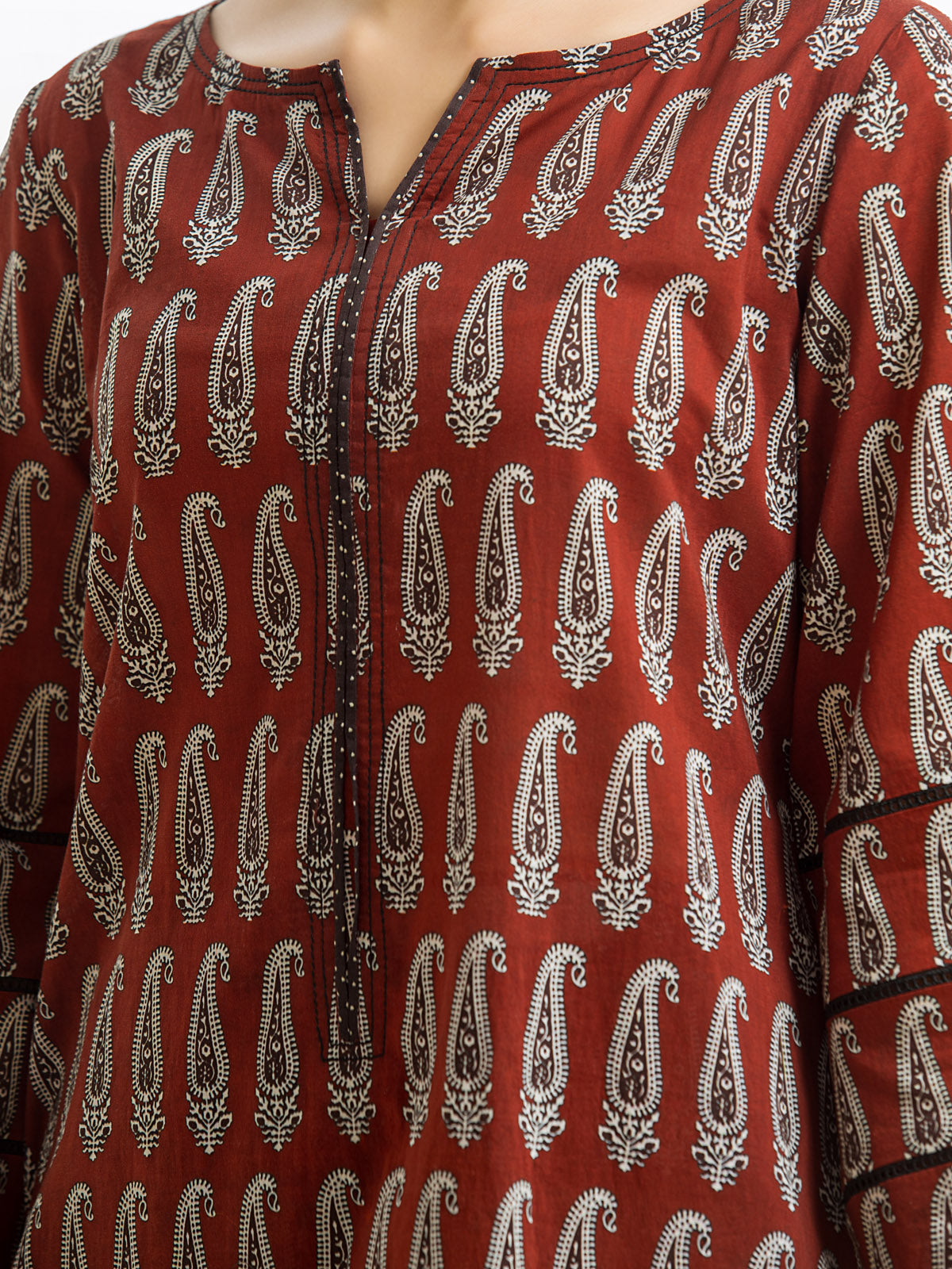 Edenrobe - Pret 2Pc Printed Cambric Shirt Trouser - EWTKP23-69395ST