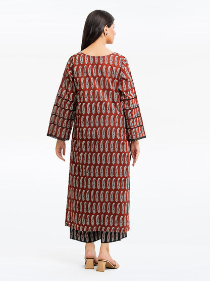 Edenrobe - Pret 2Pc Printed Cambric Shirt Trouser - EWTKP23-69395ST