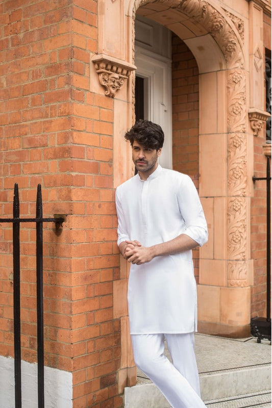 White Cotton Kurta 5