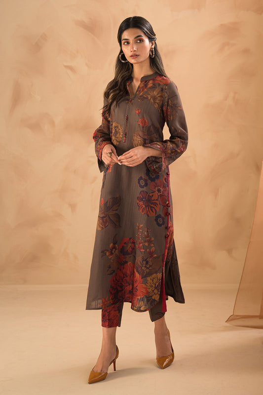 Baroque - DIGITAL PRINTED SLUB KHADDAR UF-473