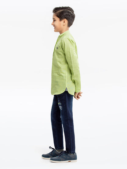 Edenrobe - Boy's Green Shirt - EBTS23-27510