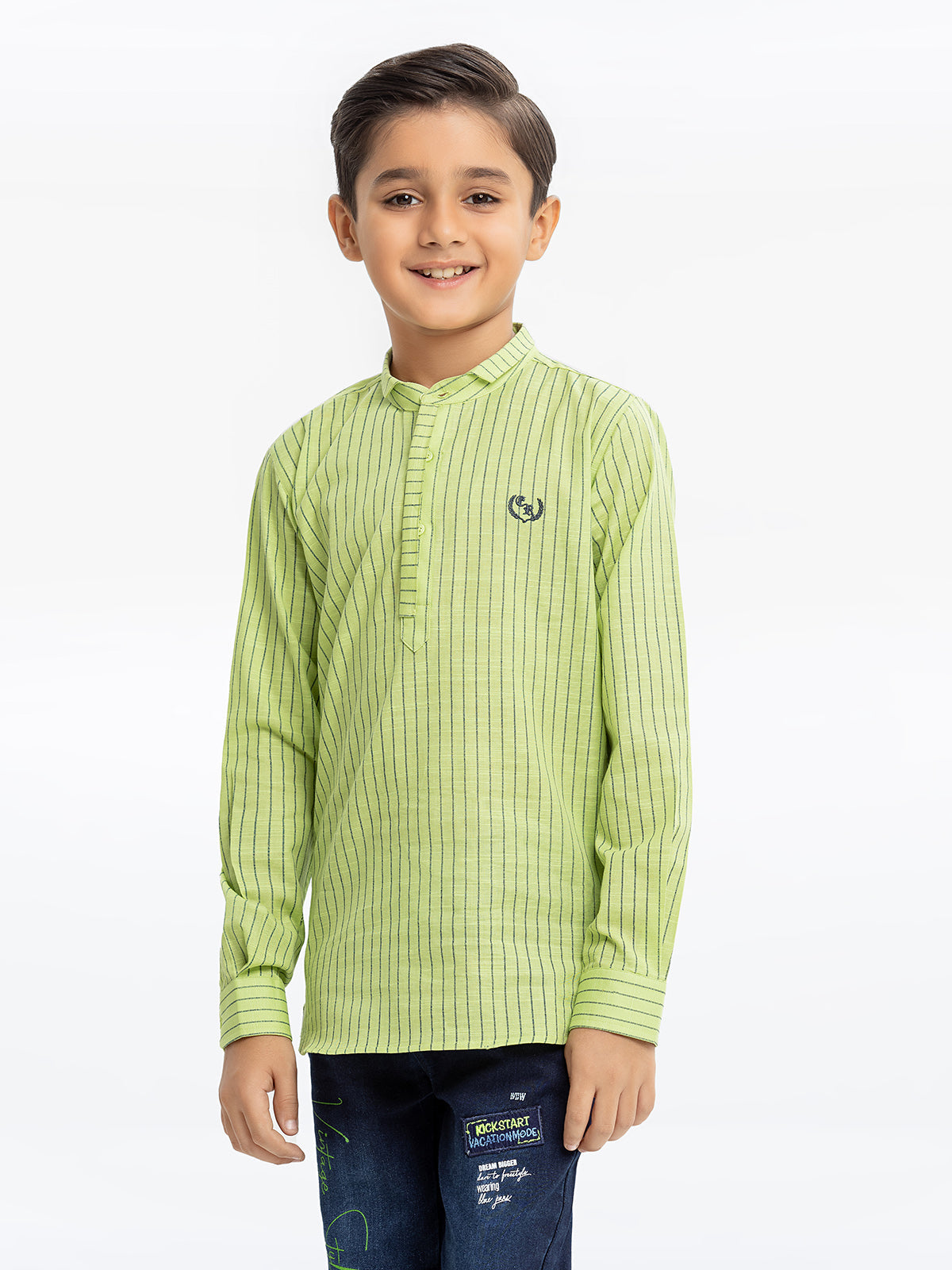 Edenrobe - Boy's Green Shirt - EBTS23-27510
