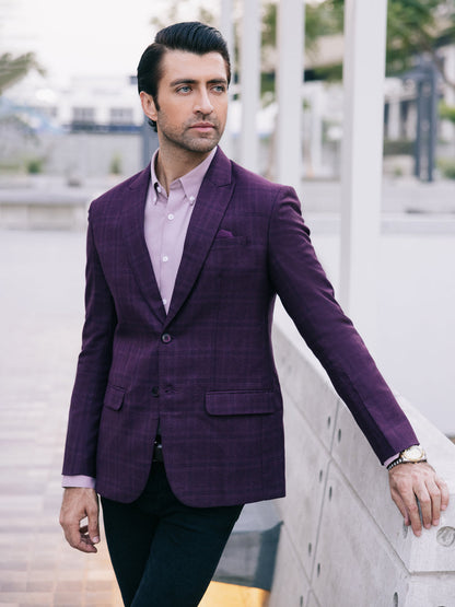 Edenrobe - Men's Light Maroon Blazer - EMTB22-6832