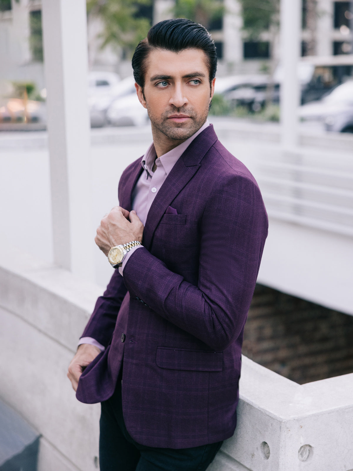 Edenrobe - Men's Light Maroon Blazer - EMTB22-6832