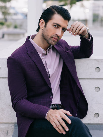 Edenrobe - Men's Light Maroon Blazer - EMTB22-6832