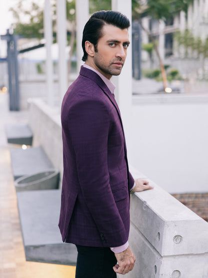 Edenrobe - Men's Light Maroon Blazer - EMTB22-6832