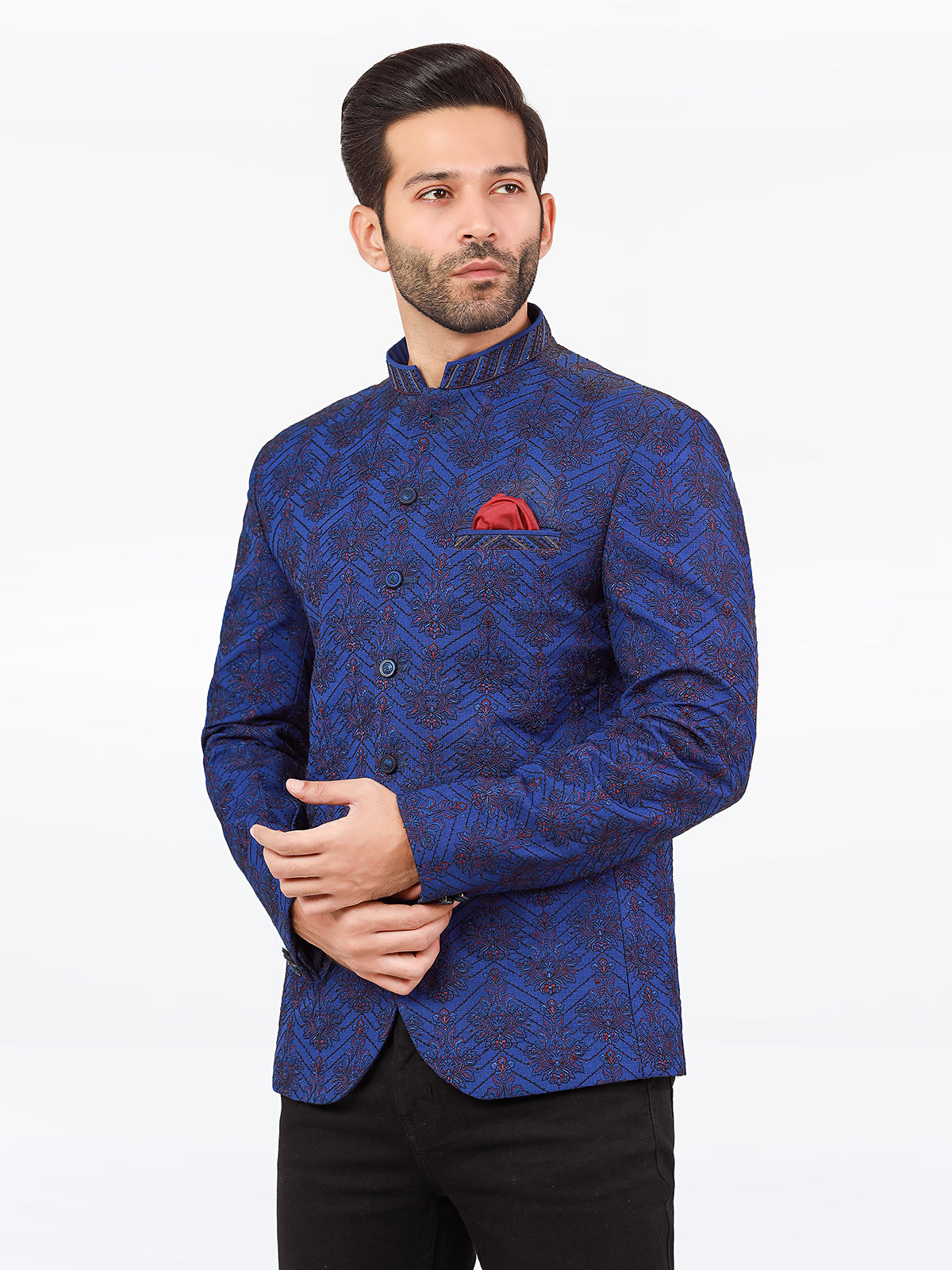 Edenrobe - Men's Royal Blue Prince Coat - EMTPC22-001