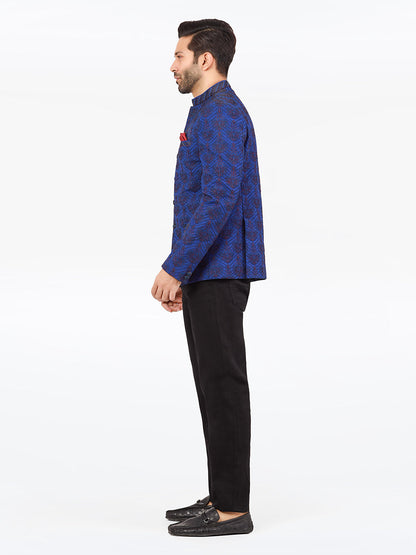 Edenrobe - Men's Royal Blue Prince Coat - EMTPC22-001