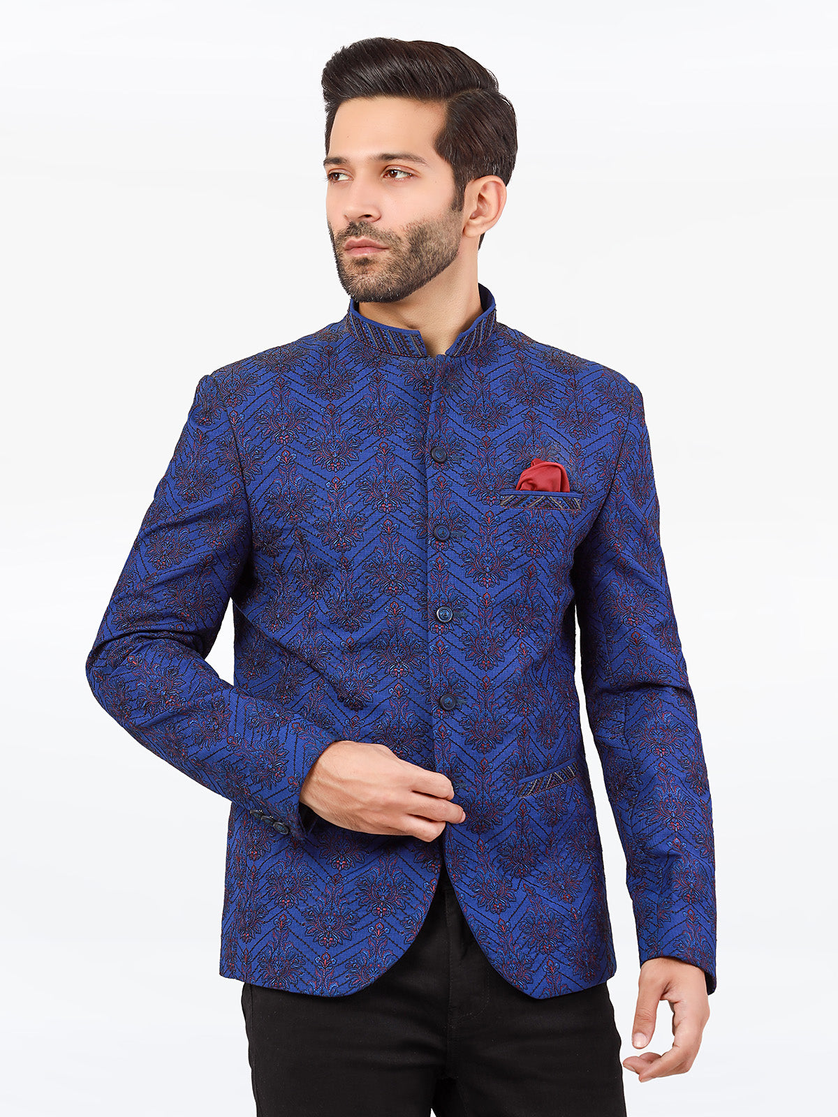 Edenrobe - Men's Royal Blue Prince Coat - EMTPC22-001