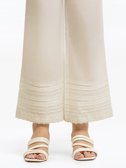 Edenrobe - Women's White Trouser - EWBEB24-76567