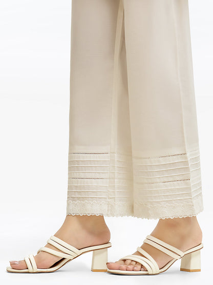 Edenrobe - Women's White Trouser - EWBEB24-76567