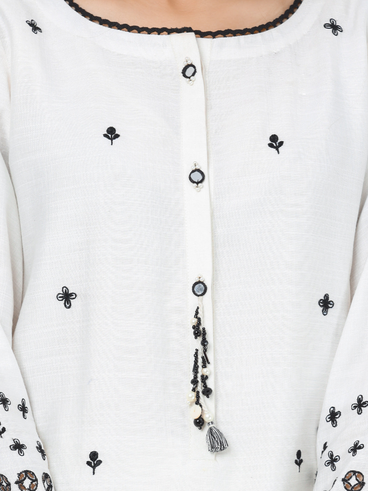 Edenrobe - Pret 1Pc Embroidered Cotton Shirt - EWTKE23-69288S