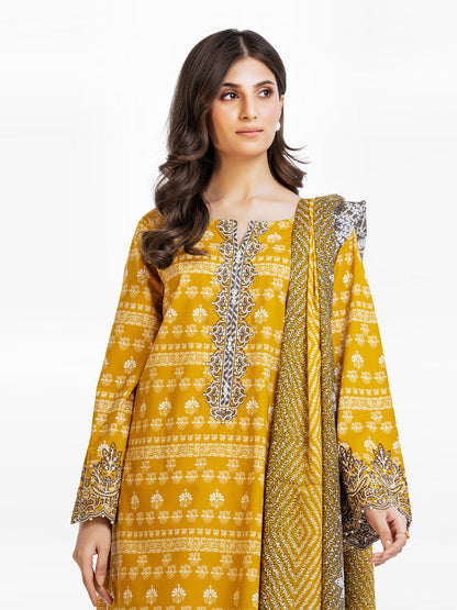 Edenrobe - Pret 2Pc Embroidered Khaddar Shirt Dupatta - EWTKE23-68500SD