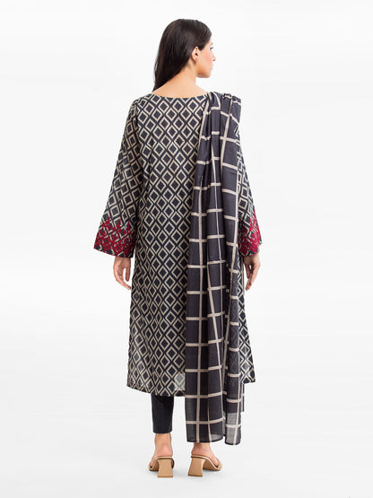 Edenrobe - Pret 3Pc Embroidered Cambric Suit - EWTKE23-68539-3P