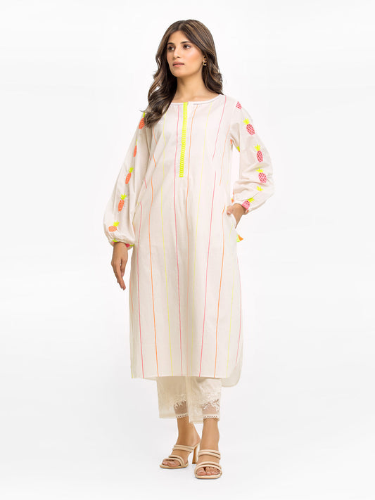 Edenrobe - Pret 1Pc Embroidered Cambric Shirt - EWTKE23-68911S