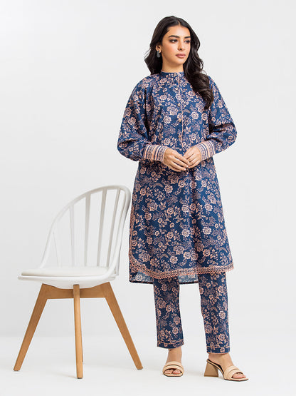 Edenrobe - Pret 2Pc Printed Cambric Shirt Trouser - EWTKP23-69627ST
