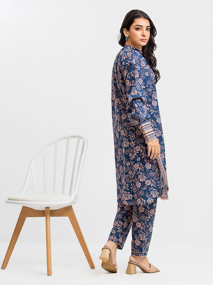 Edenrobe - Pret 2Pc Printed Cambric Shirt Trouser - EWTKP23-69627ST