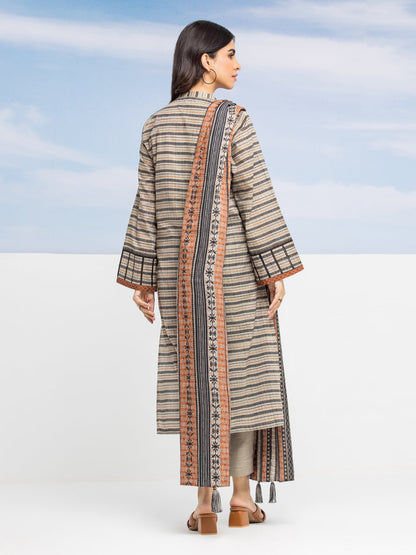 Edenrobe - EWU24A1-28009-3P Unstitched Sage Printed Lawn 3 Piece