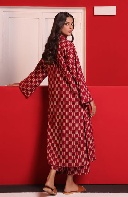 Orient - Stitched 2 Piece Printed Khaddar Shirt and Khaddar Pant