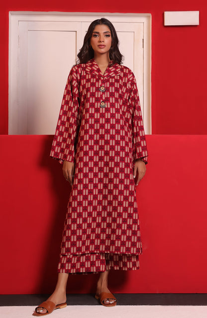 Orient - Stitched 2 Piece Printed Khaddar Shirt and Khaddar Pant