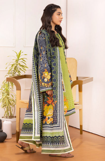 Orient - Unstitched 3 Piece Printed Lawn Shirt And Net Lawn Dupatta