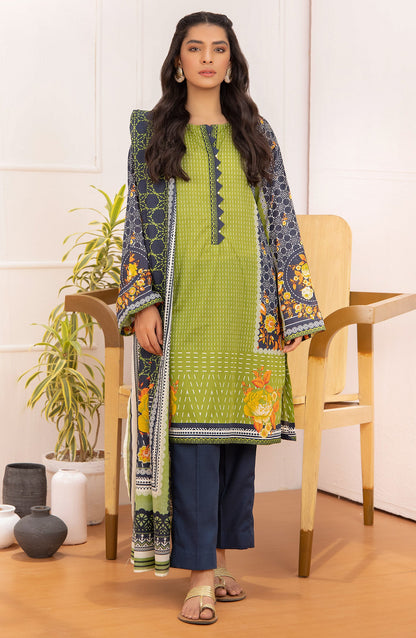 Orient - Unstitched 3 Piece Printed Lawn Shirt And Net Lawn Dupatta