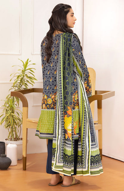 Orient - Unstitched 3 Piece Printed Lawn Shirt And Net Lawn Dupatta