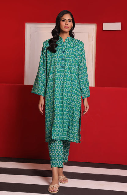 Orient - Stitched 2 Piece Printed Khaddar Shirt and Khaddar Pant
