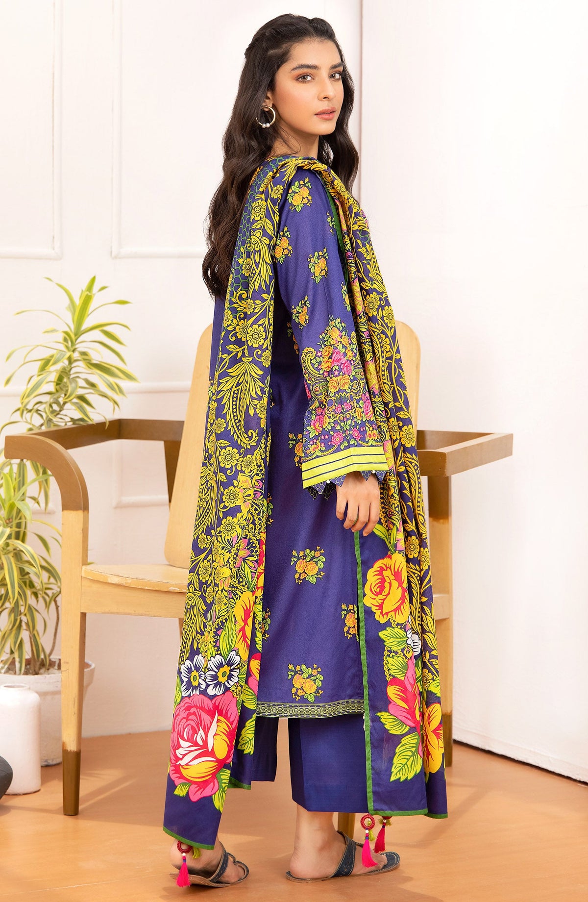 Orient - Unstitched 3 Piece Printed Lawn Shirt And Lawn Dupatta