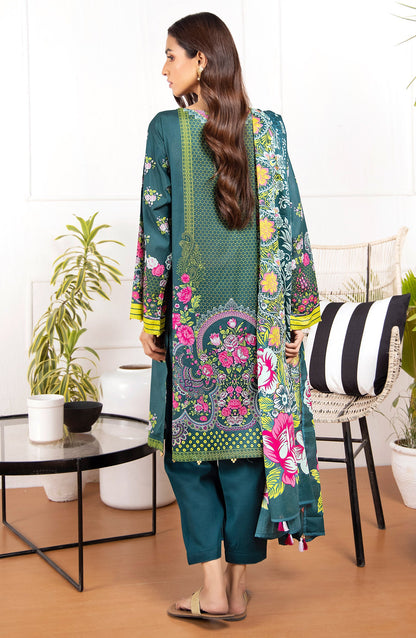 Orient - Unstitched 3 Piece Printed Lawn Shirt And Net Lawn Dupatta