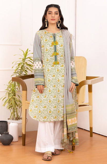 Orient - Unstitched 2 Piece Printed Lawn Shirt And Net Lawn Dupatta
