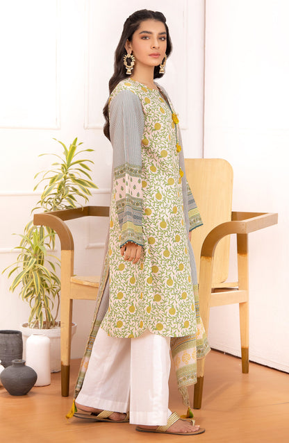 Orient - Unstitched 2 Piece Printed Lawn Shirt And Net Lawn Dupatta