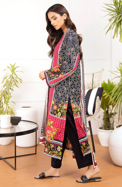 Orient - Unstitched 3 Piece Printed Lawn Shirt And Net Lawn Dupatta