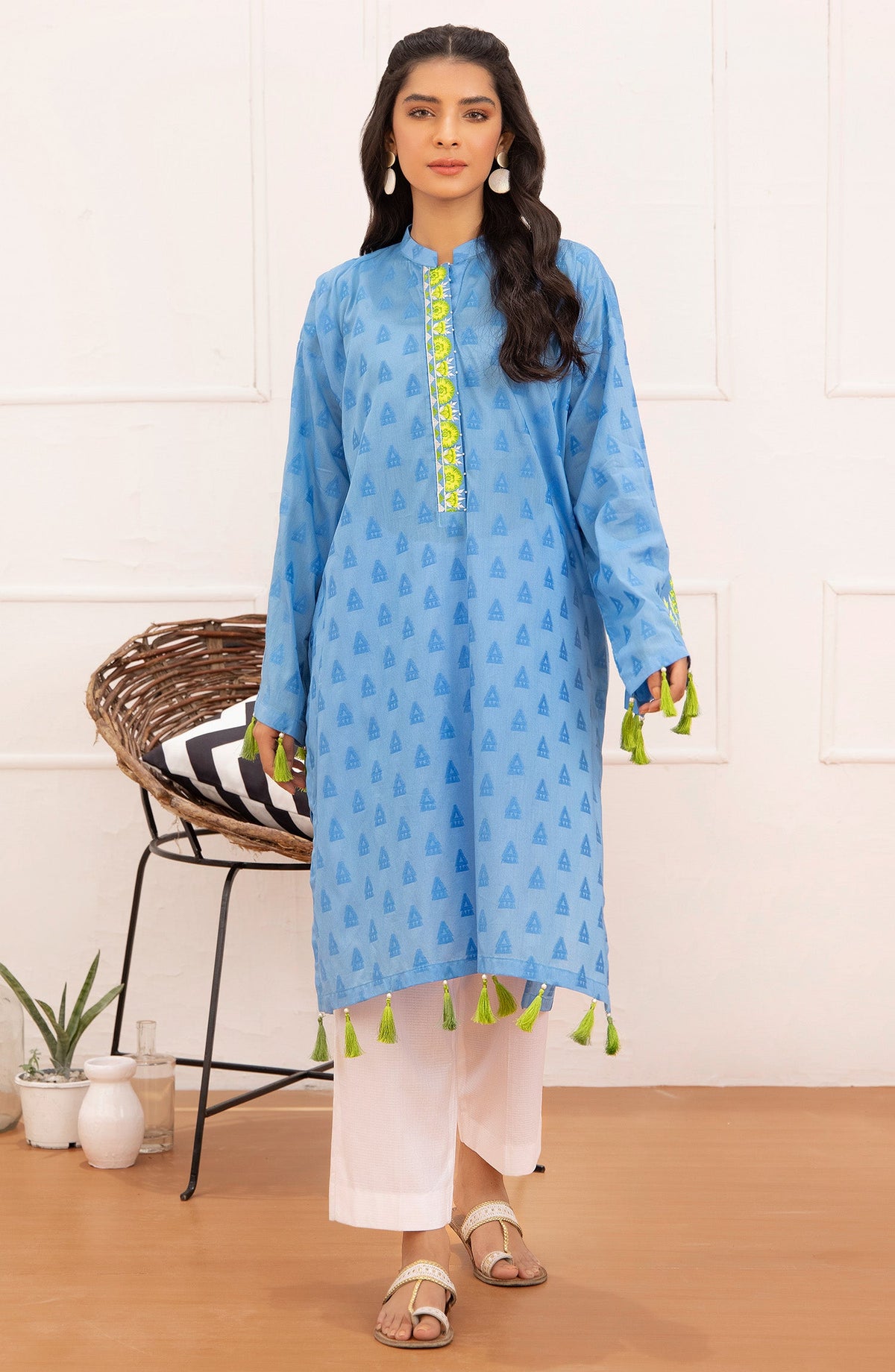 Orient - Unstitched 1 Piece Embroidered Jacquard Shirt