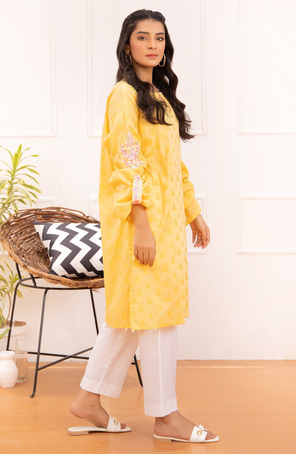 Orient - Unstitched 1 Piece Embroidered Jacquard Shirt