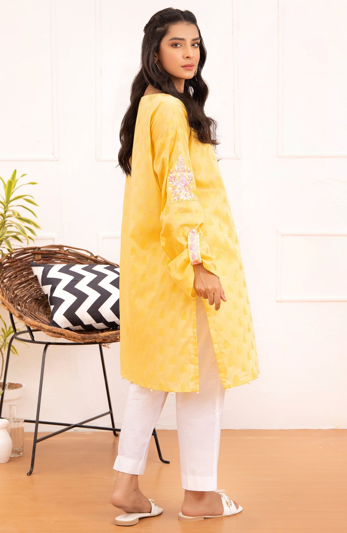 Orient - Unstitched 1 Piece Embroidered Jacquard Shirt