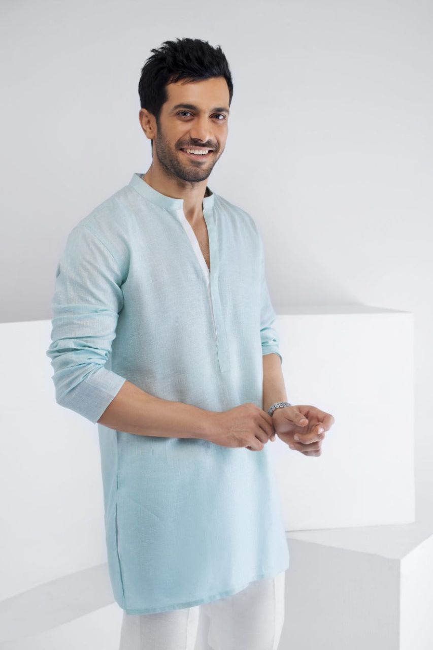 Ferozi Linen Kurta and trousers