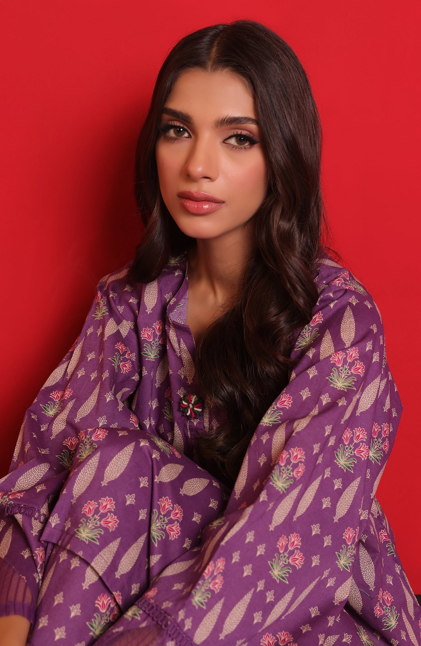 Orient - Stitched 2 Piece Printed Cambric Shirt and Cambric Pant