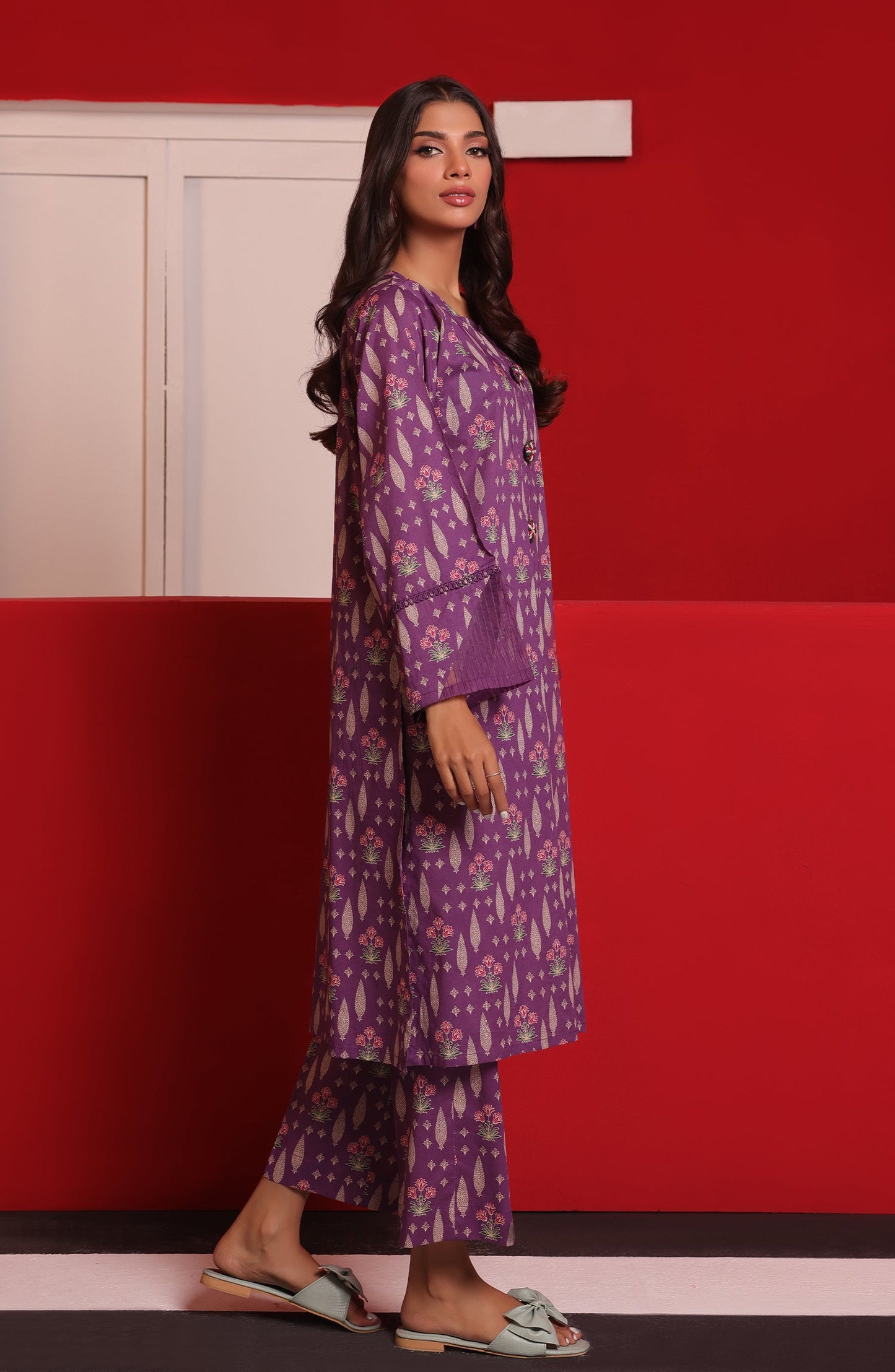Orient - Stitched 2 Piece Printed Cambric Shirt and Cambric Pant