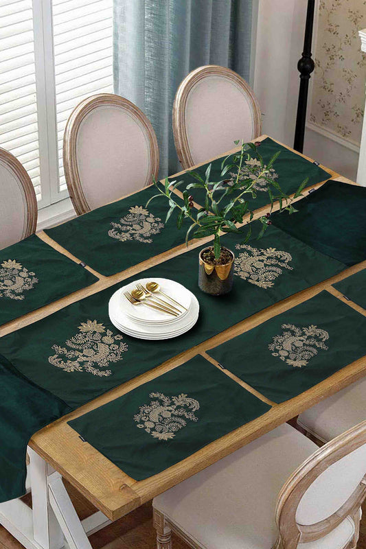 Nishat Linen - Victoria Embroidered Table Runner Set - 5 Piece